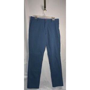 Rhone Twill Pants Trouser Men Size 36 x 32 Blue Flat Front Performance Chino